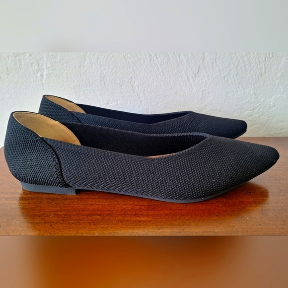 Semwiss Women's Pointed Toe Flats, Elegant Comfortable Knitted Flats Size 7 - Picture 2 of 6